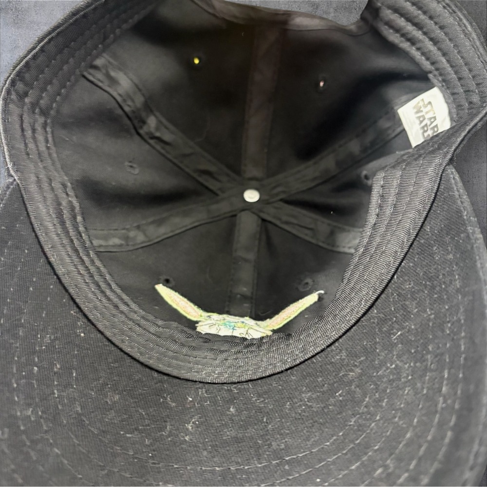 Star Wars Grogu Baby Yoda Baseball Hat Black Embroidered Adjustable Cap - Picture 5 of 8
